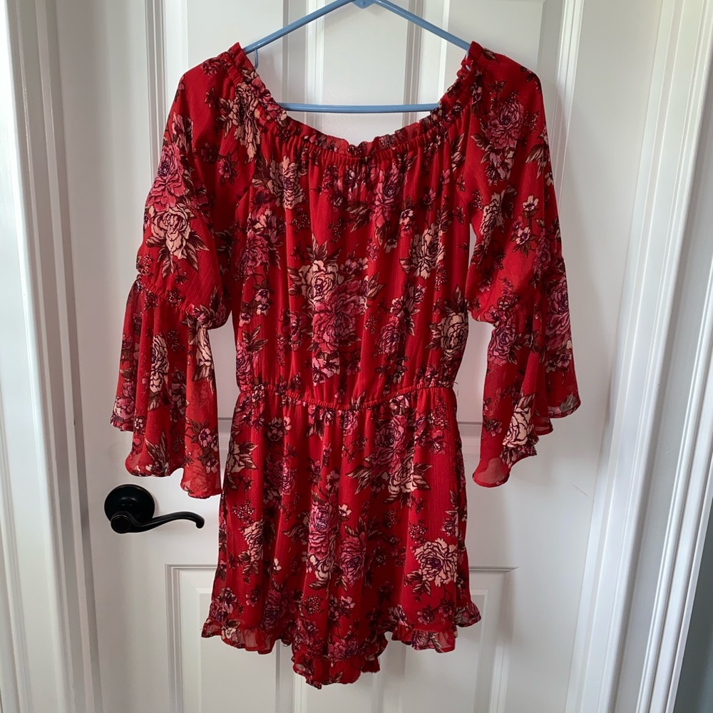 American Eagle Floral Romper